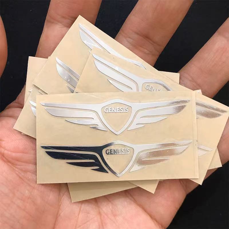 3D Creative Aluminum Foil Car Stickers | 5 & 10 PCS Set | Gold & Silver